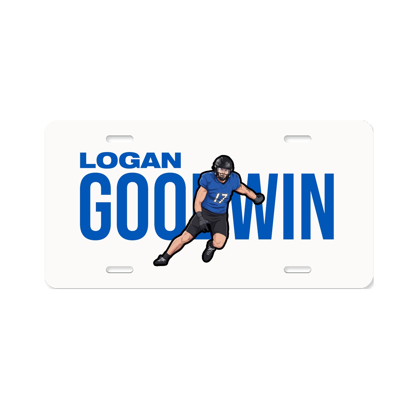 License Plate — Player Name in Classic