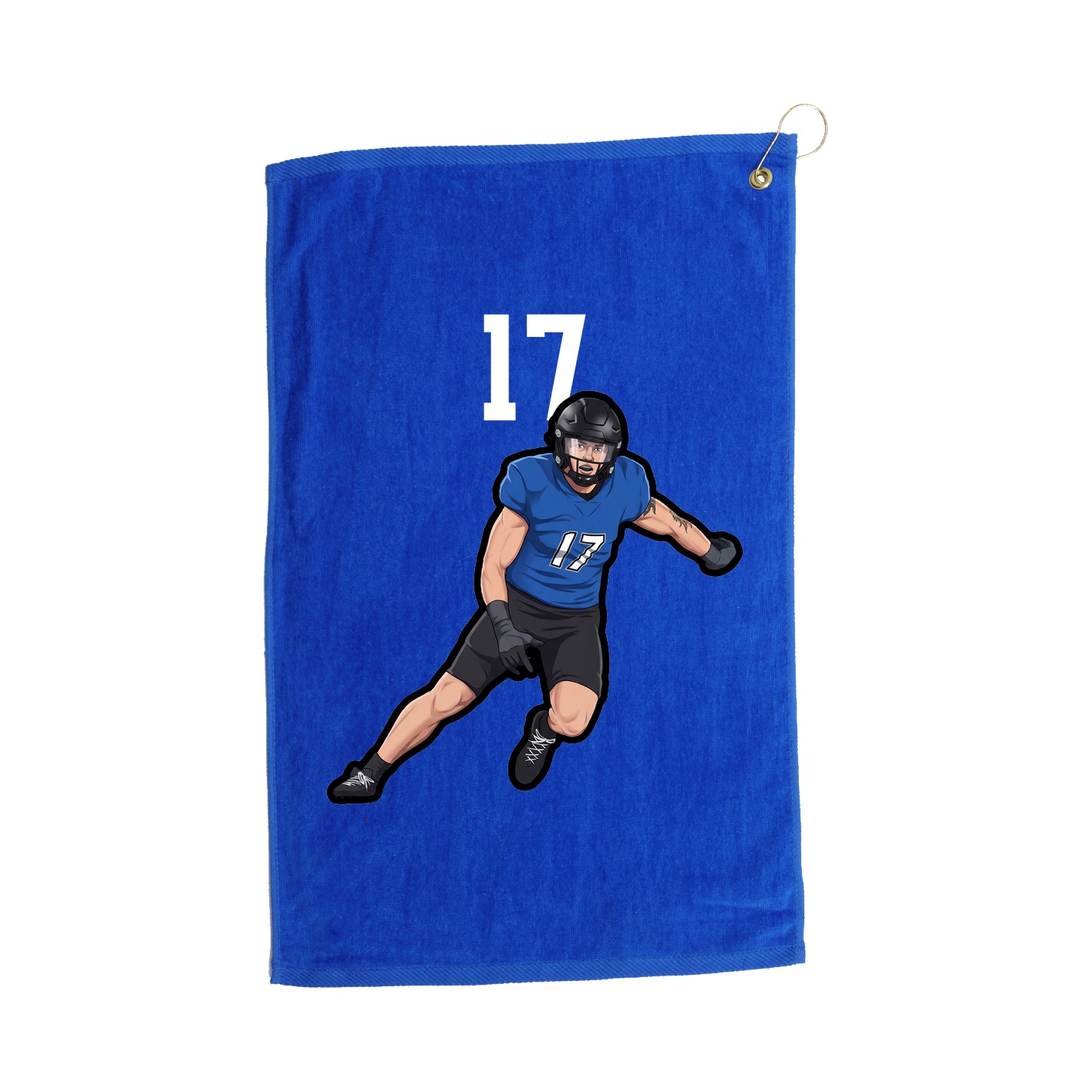 Golf Towel — Number Top in Royal