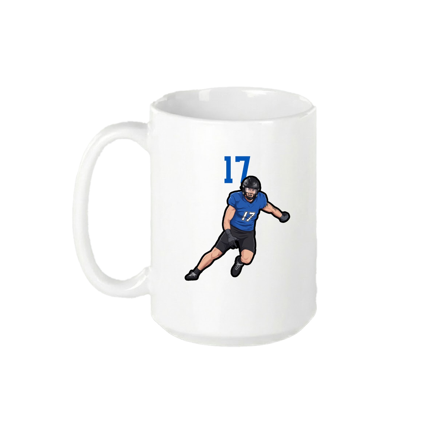 15oz Coffee Mug — Number Top in White