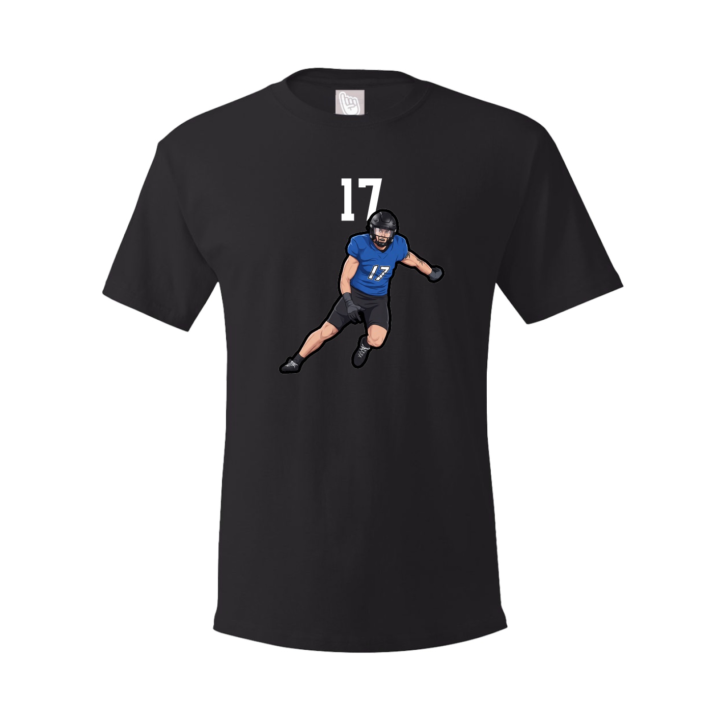 Youth Tee — Number Top in Black