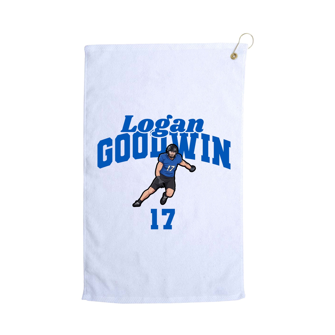 Golf Towel — Signature Arch in White