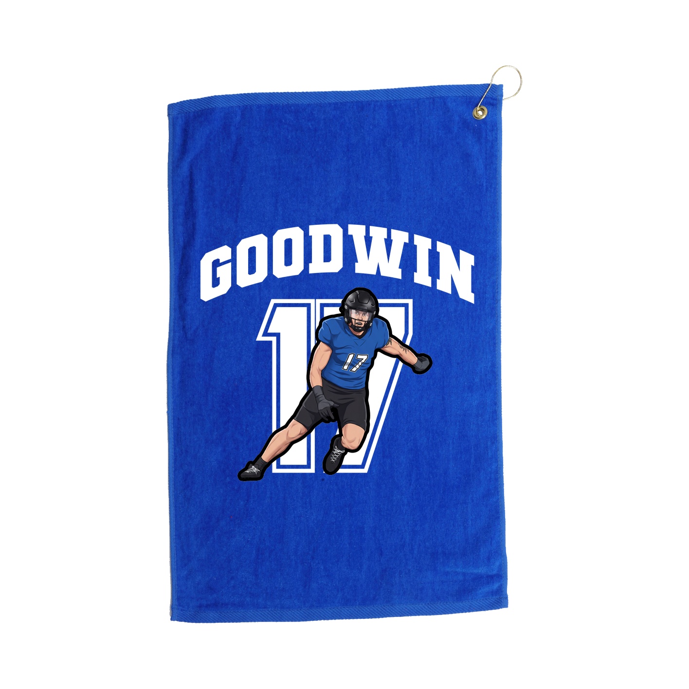 Golf Towel — Number in Royal