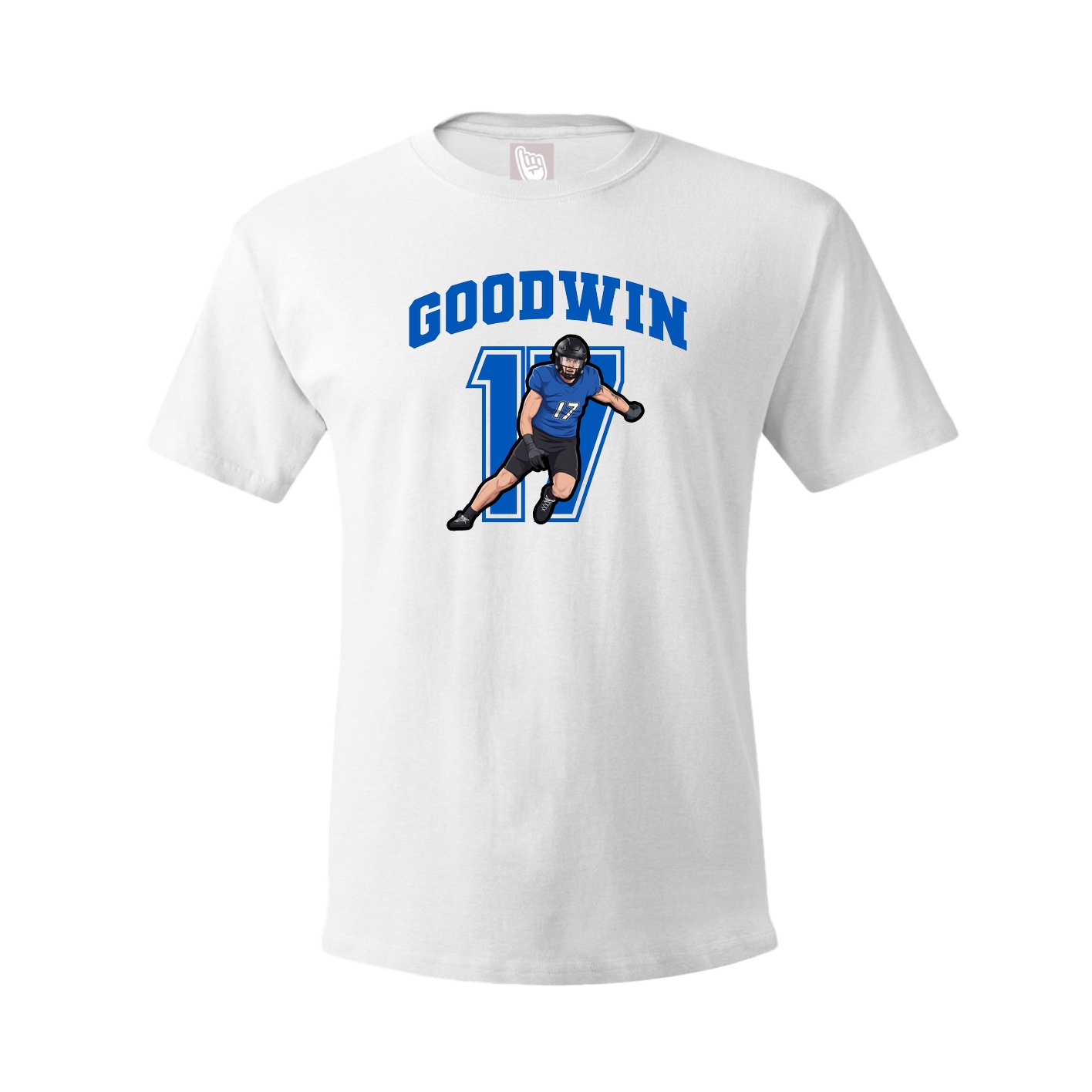 Youth Tee — Number in White