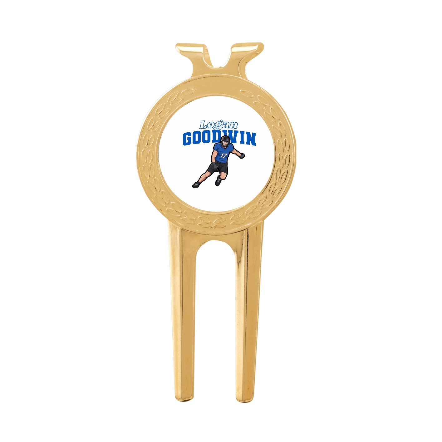 Divot Tool with Ball Marker — Name Arch in Classic