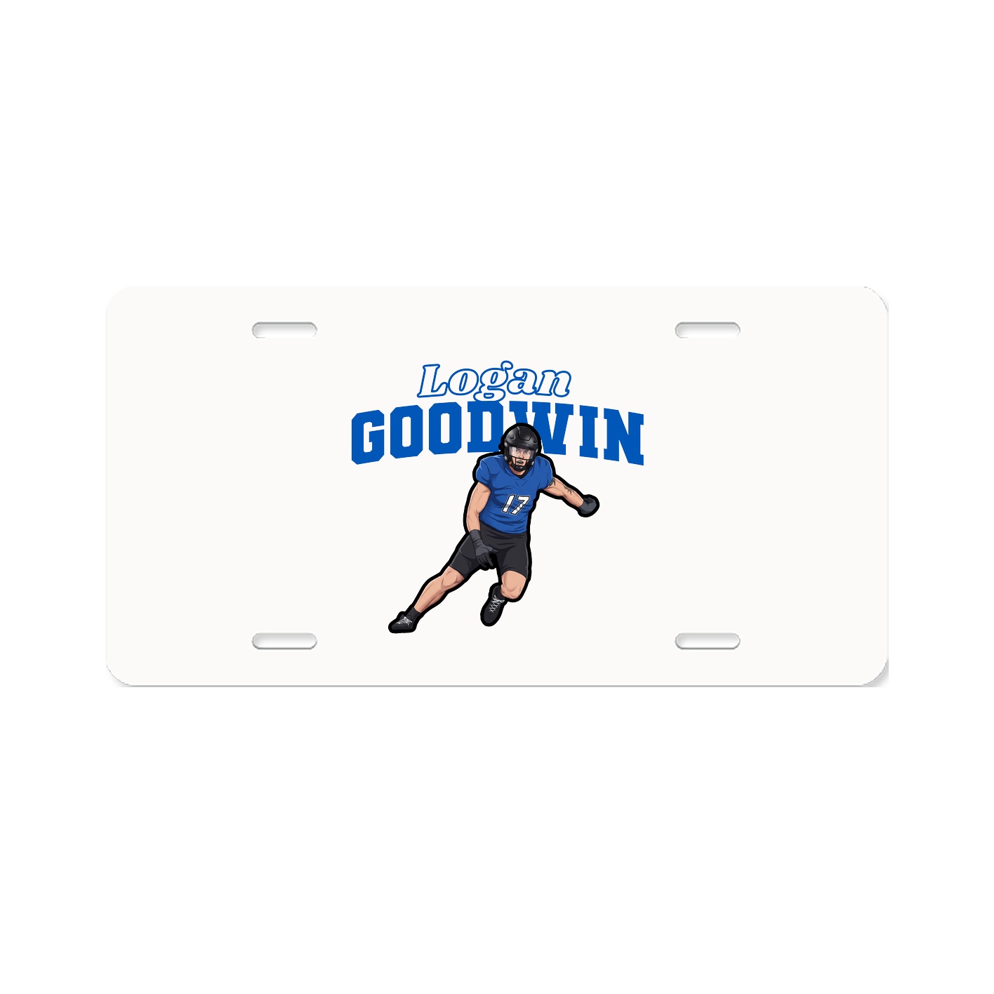 License Plate — Name Arch in Classic