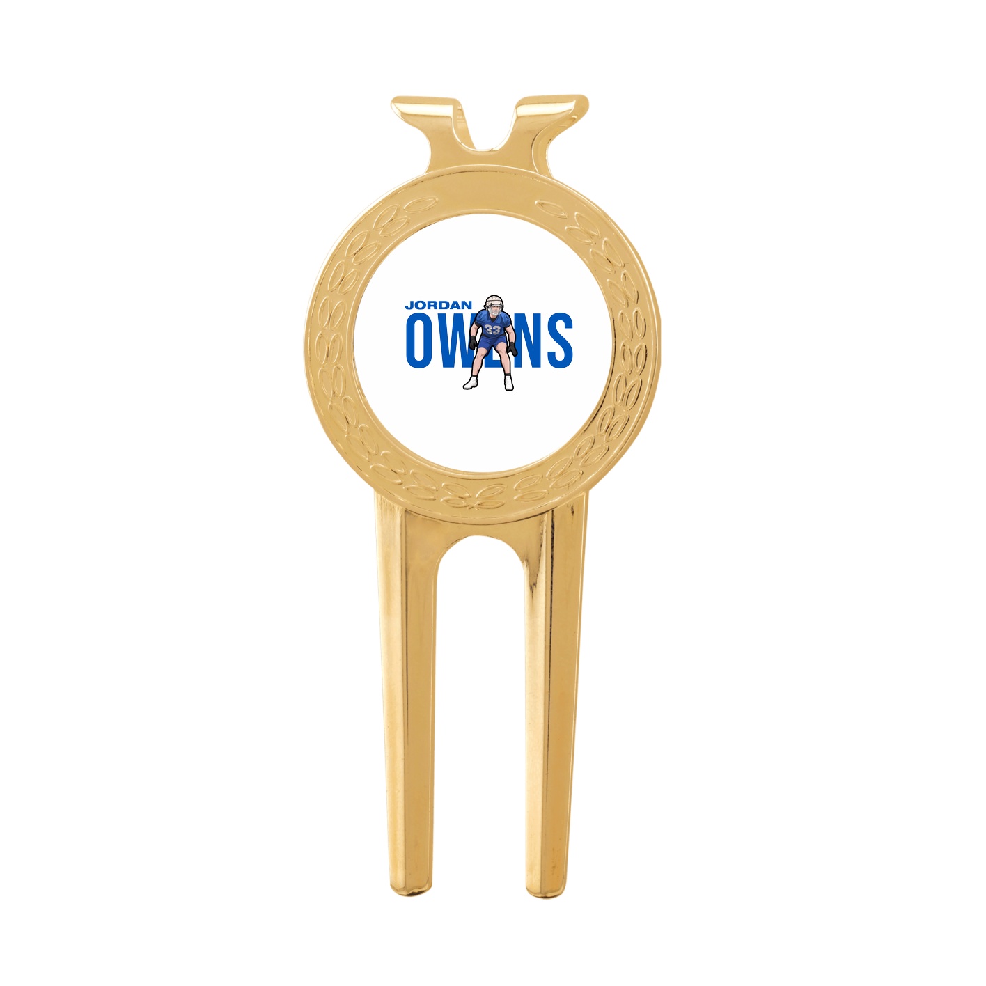 Divot Tool with Ball Marker — Player Name in Classic