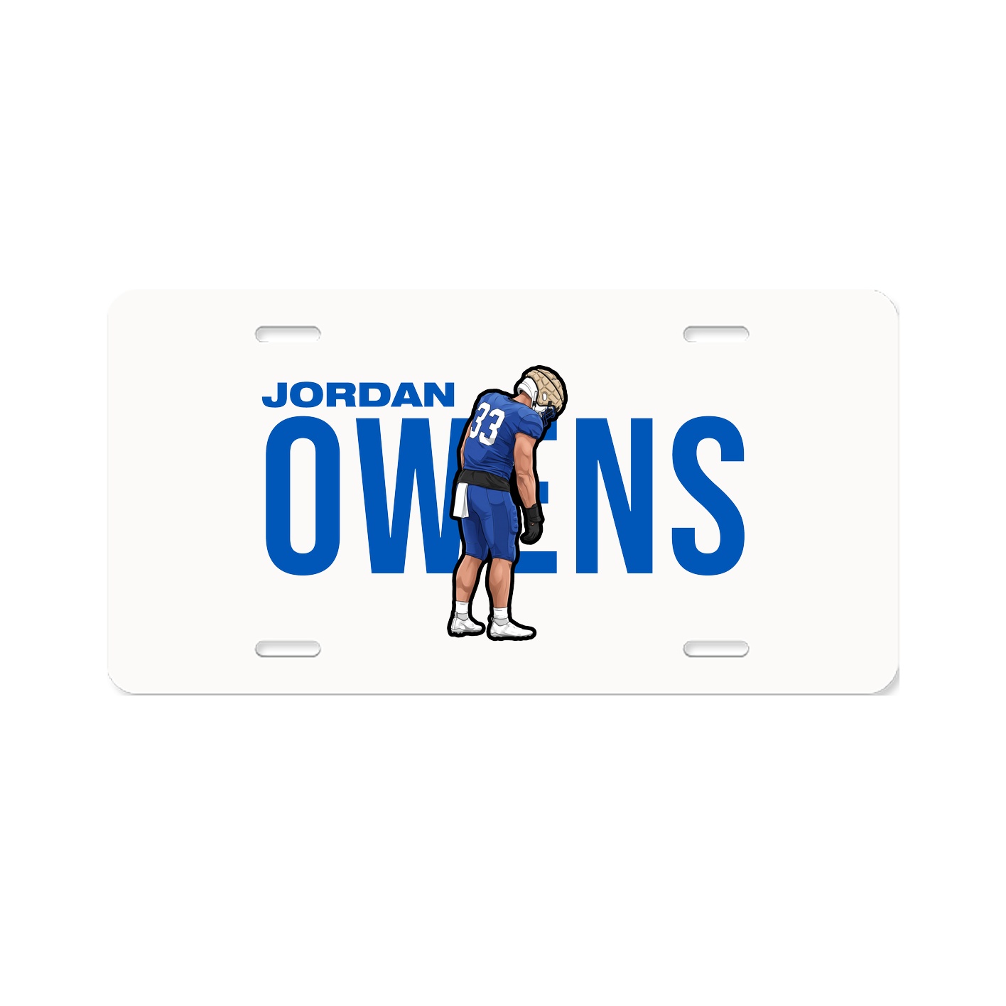 License Plate — Player Name in Classic