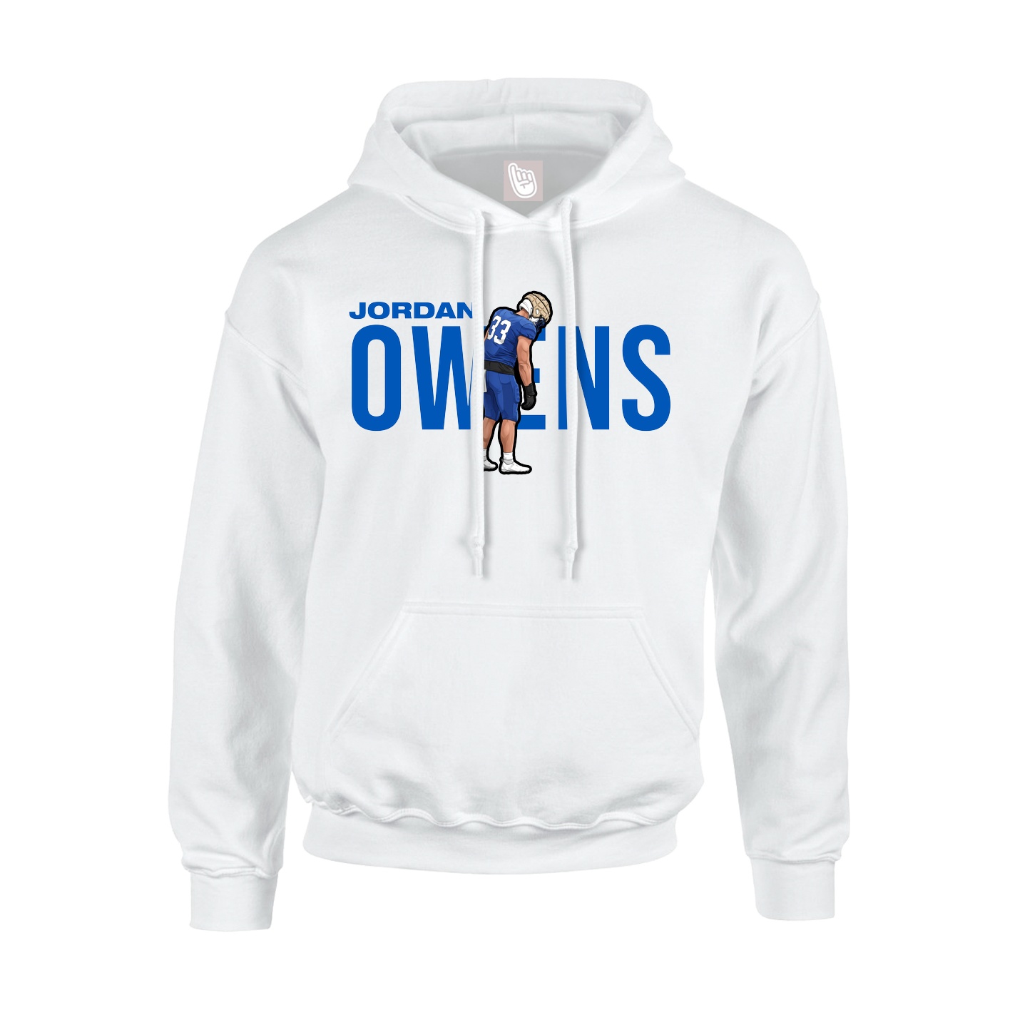 Youth Hoodie — Player Name in White