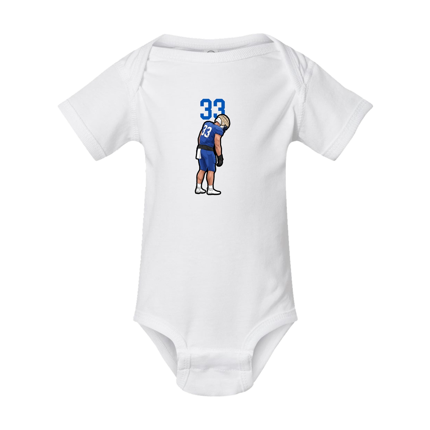 Baby Onesie — Number Top in White