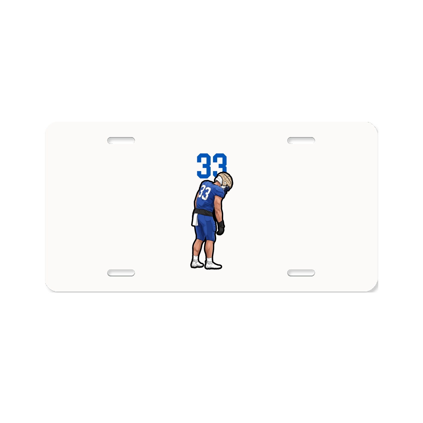 License Plate — Number Top in Classic