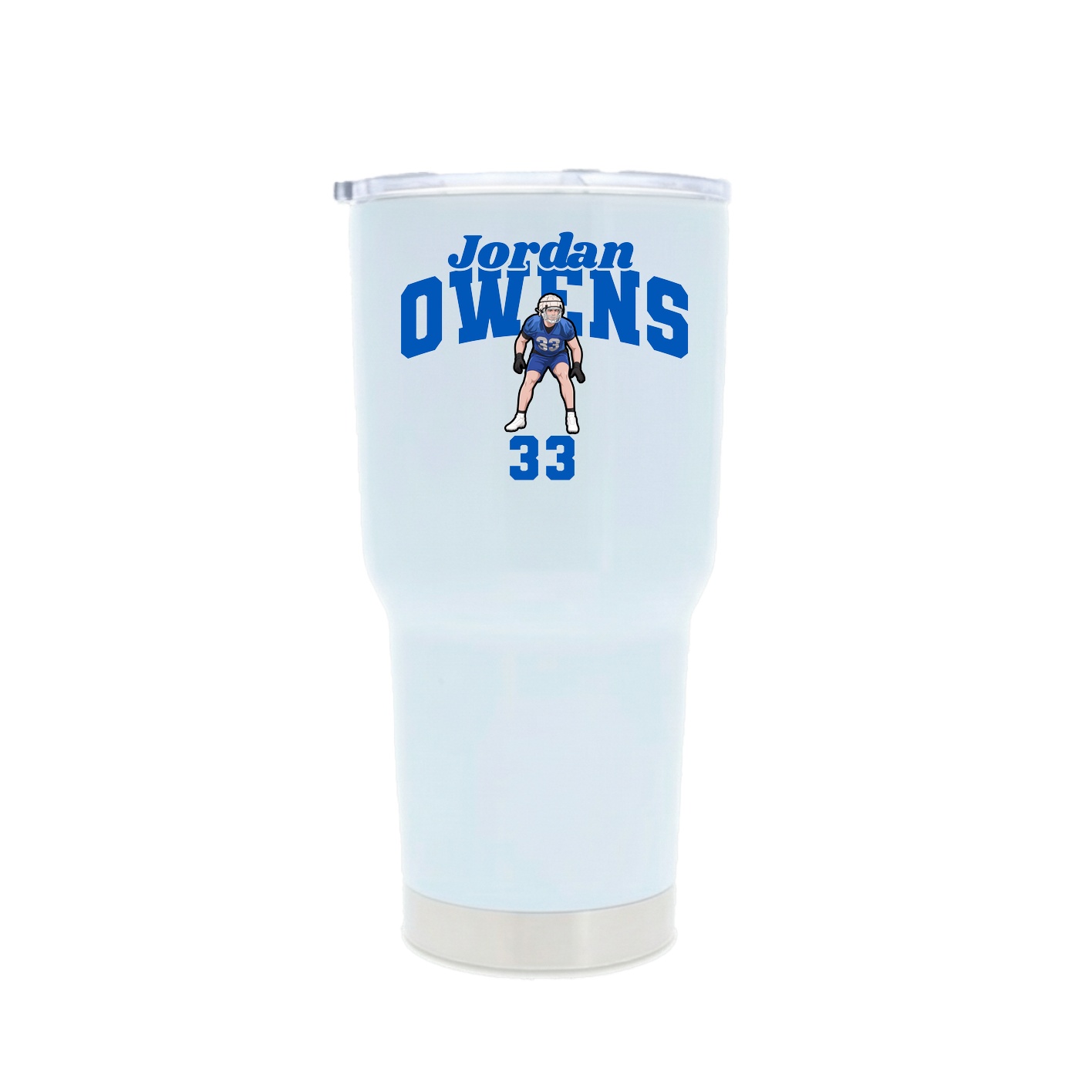 30oz Stainless Steel Tumbler — Signature Arch in White