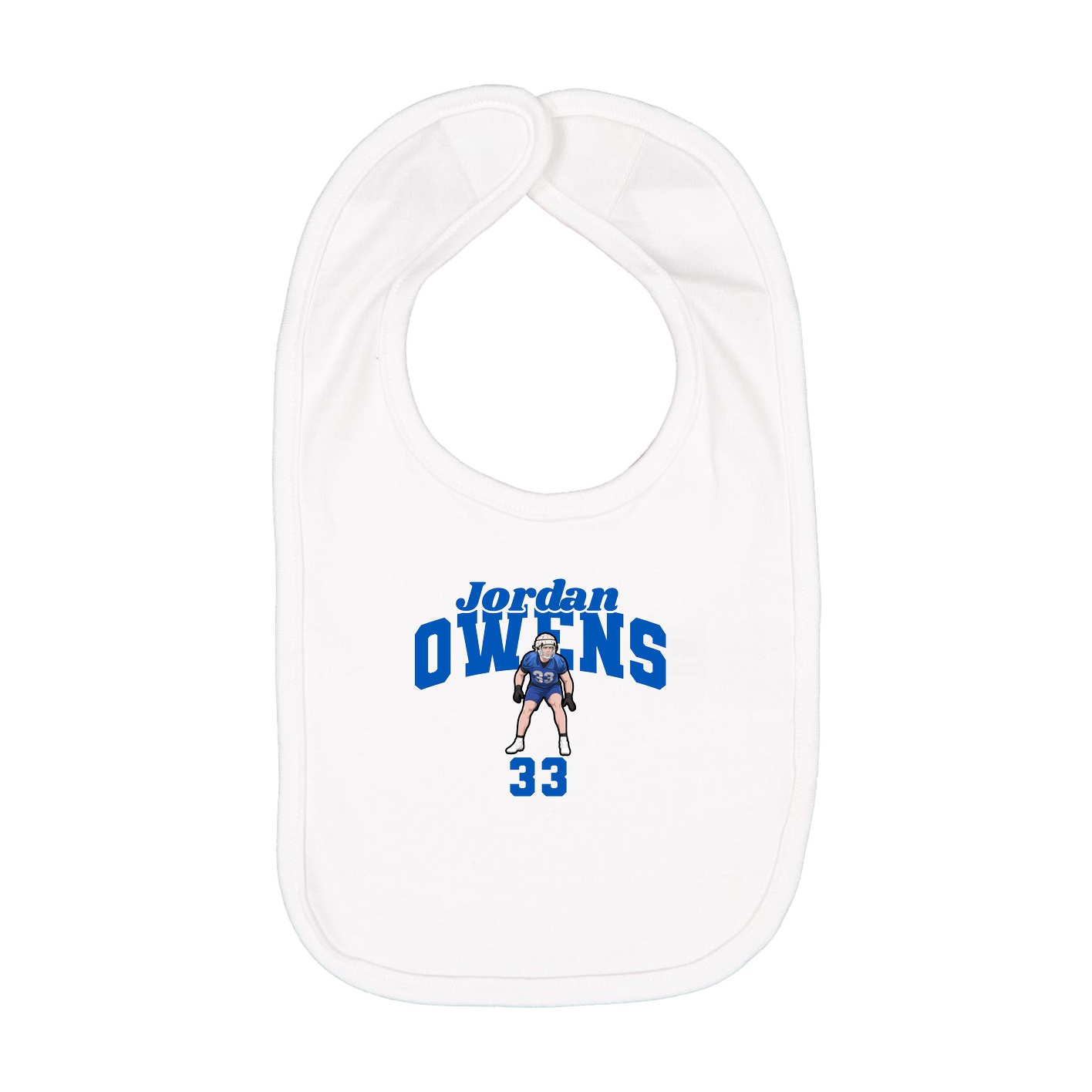 Infant Bib — Signature Arch in White