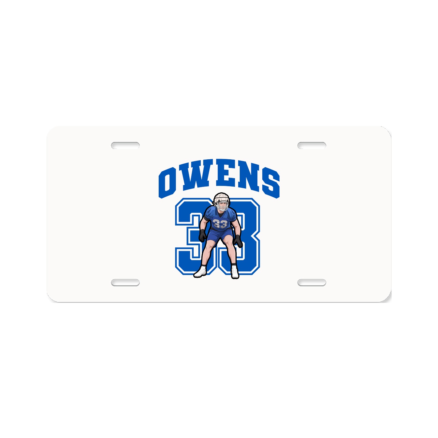 License Plate — Number in Classic