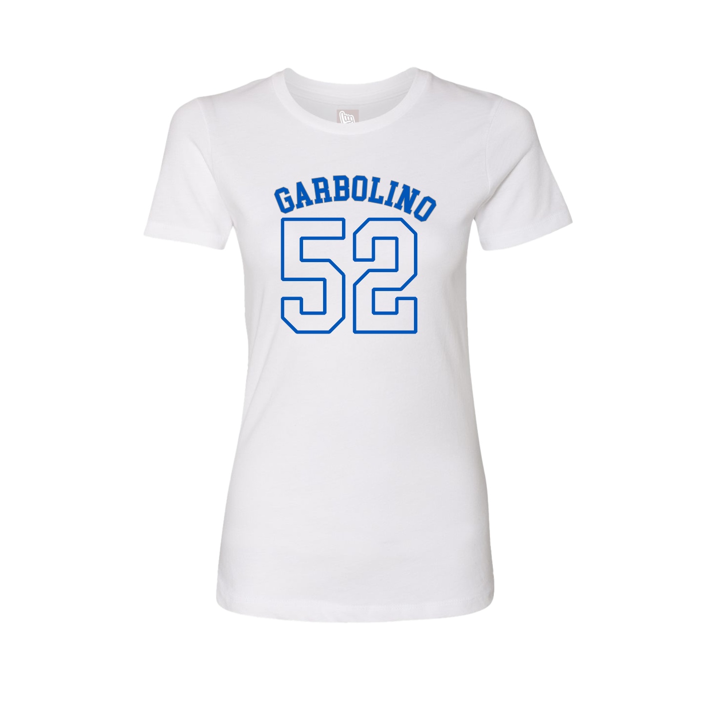 Fitted Women's Tee — Shirsey Arch in White