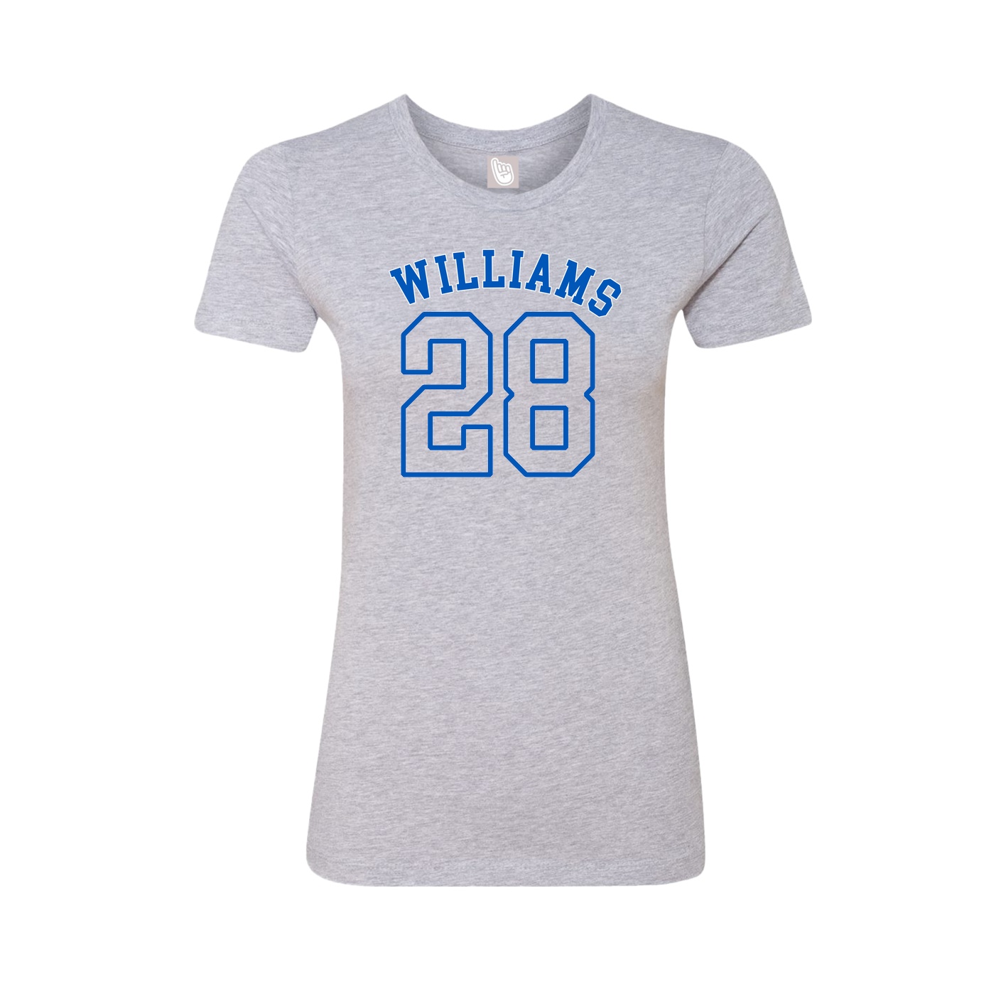 Fitted Women's Tee — Shirsey Arch in Grey