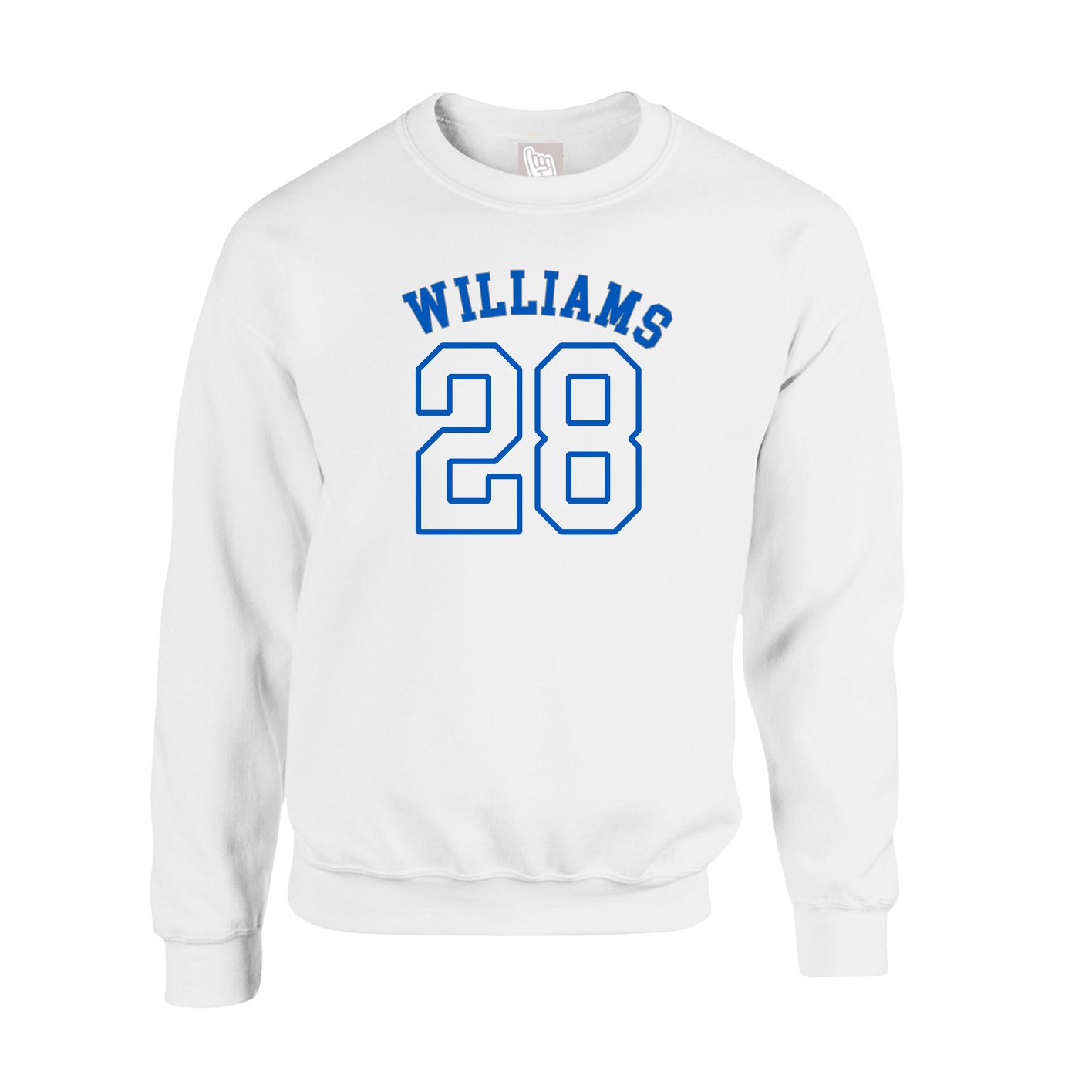 Fleece Crew — Shirsey Arch in White