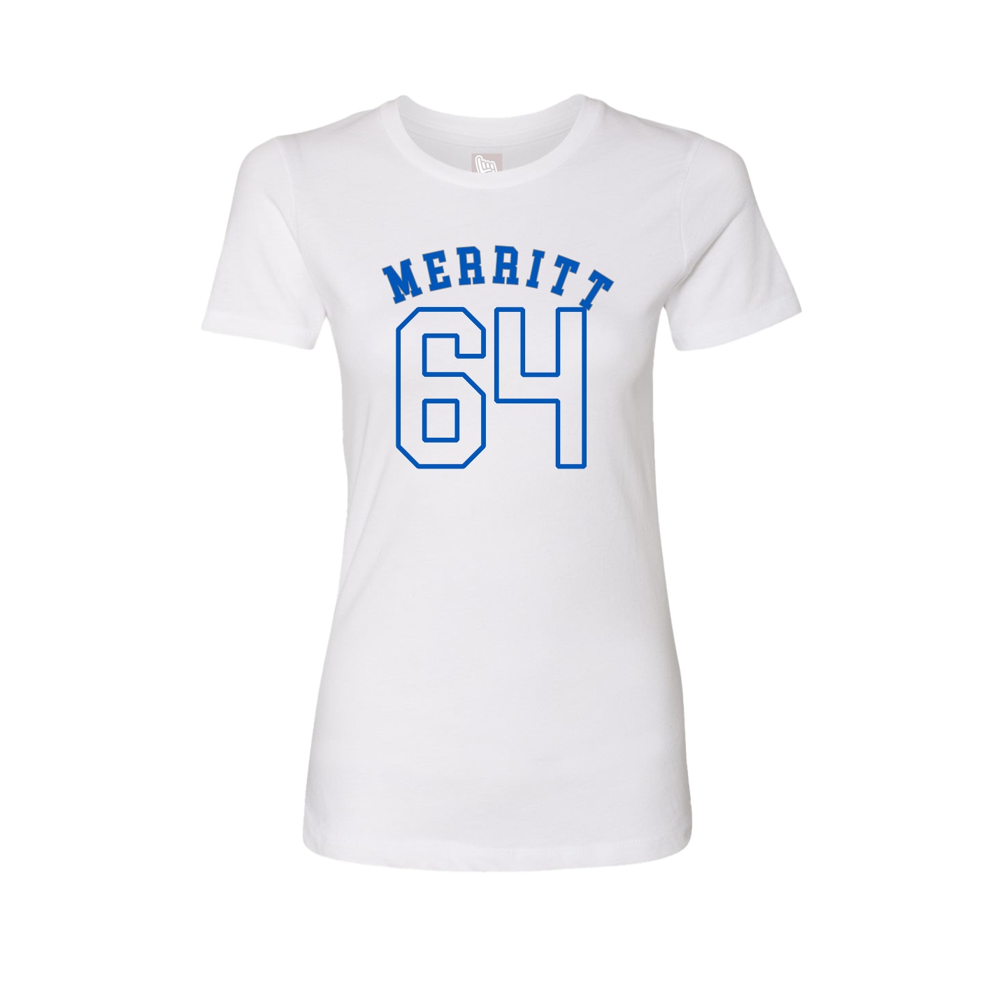 Fitted Women's Tee — Shirsey Arch in White