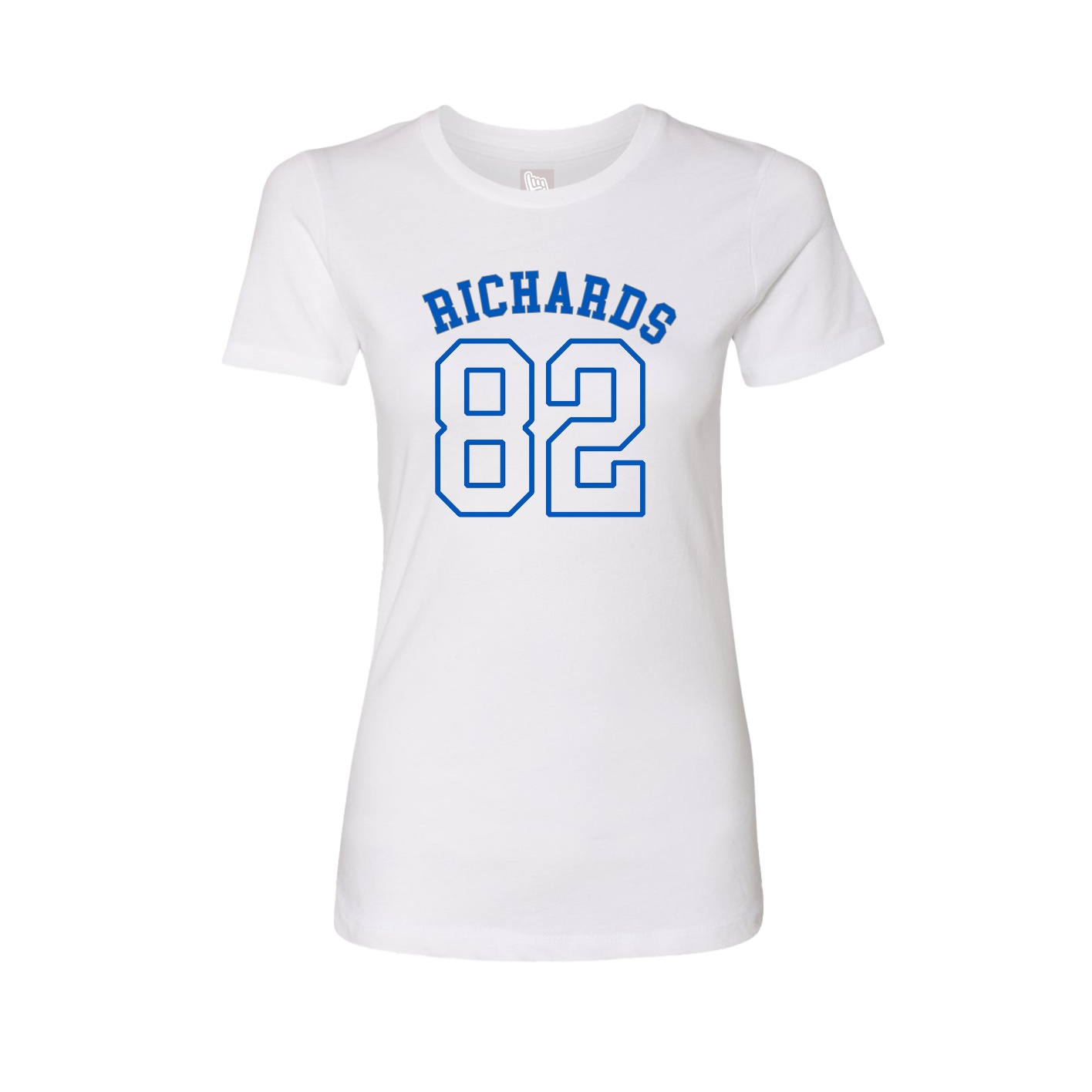 Fitted Women's Tee — Shirsey Arch in White