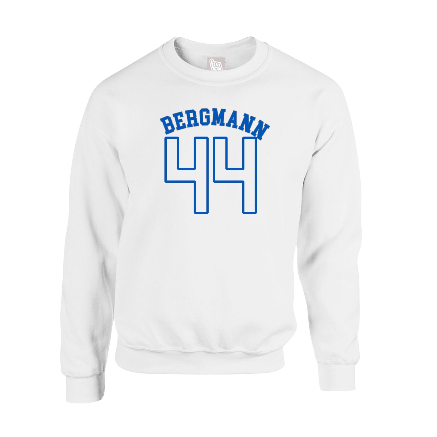 Fleece Crew — Shirsey Arch in White