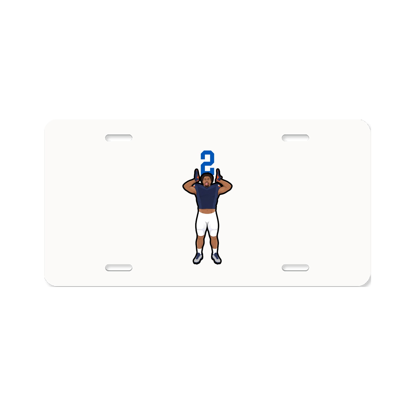 License Plate — Number Top in Classic