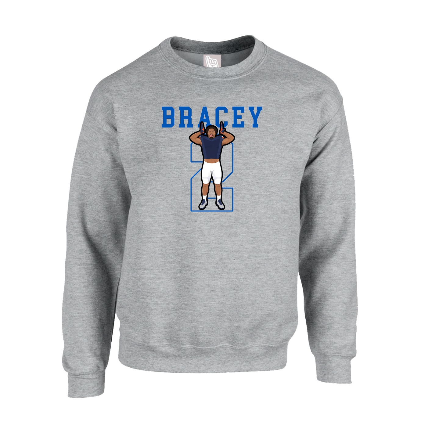 Fleece Crew — Shirsey in Grey