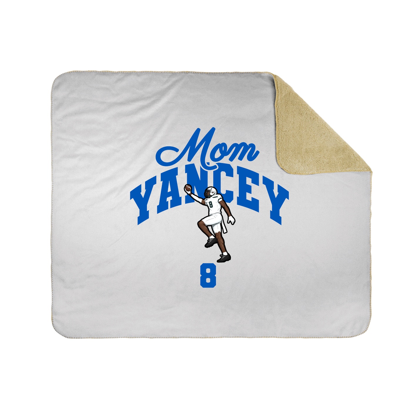 Throw Blanket — Mothers Day Arch in White