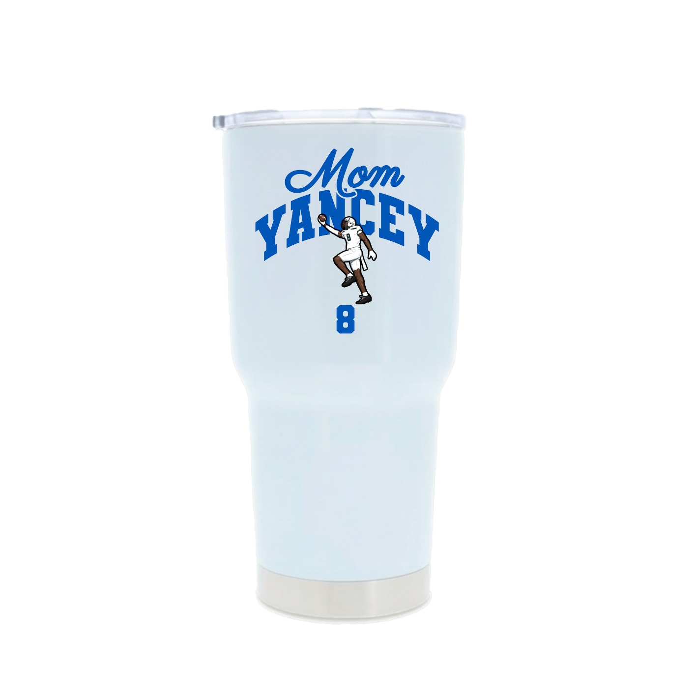 30oz Stainless Steel Tumbler — Mothers Day Arch in White