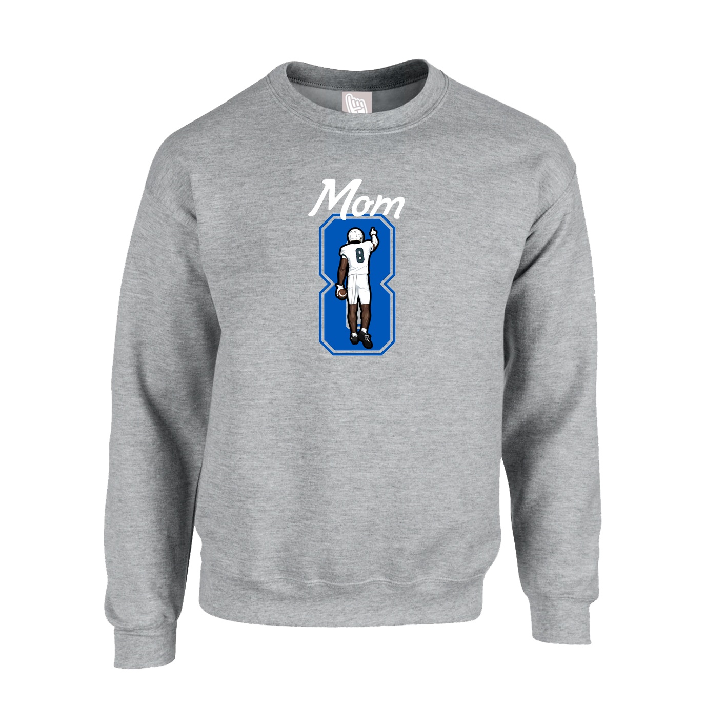 Fleece Crew — Mothers Day Shirsey in Grey