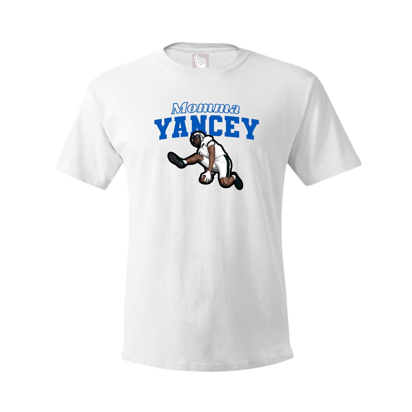 Youth Tee — Mothers Day Block in White