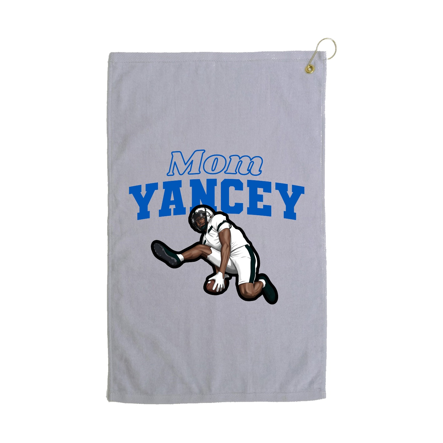 Golf Towel — Mothers Day Block in Grey