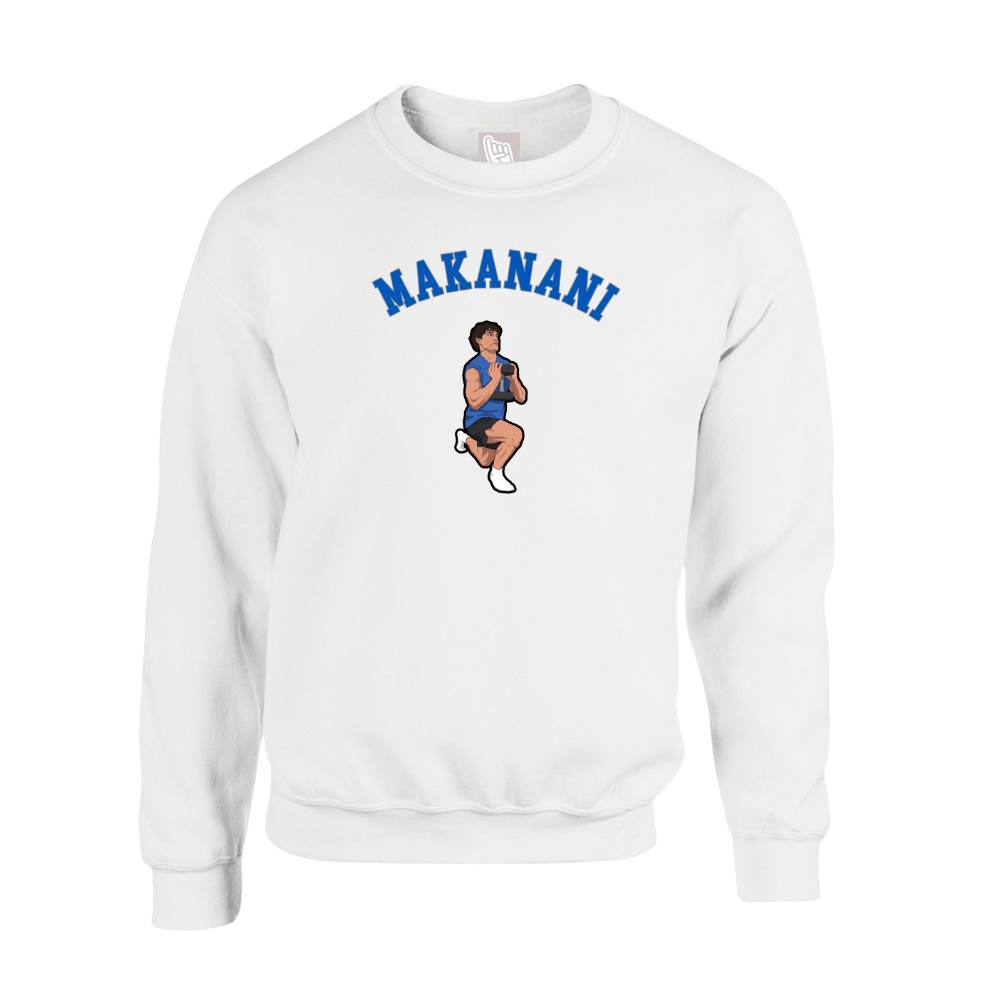 Fleece Crew — Shirsey Arch in White