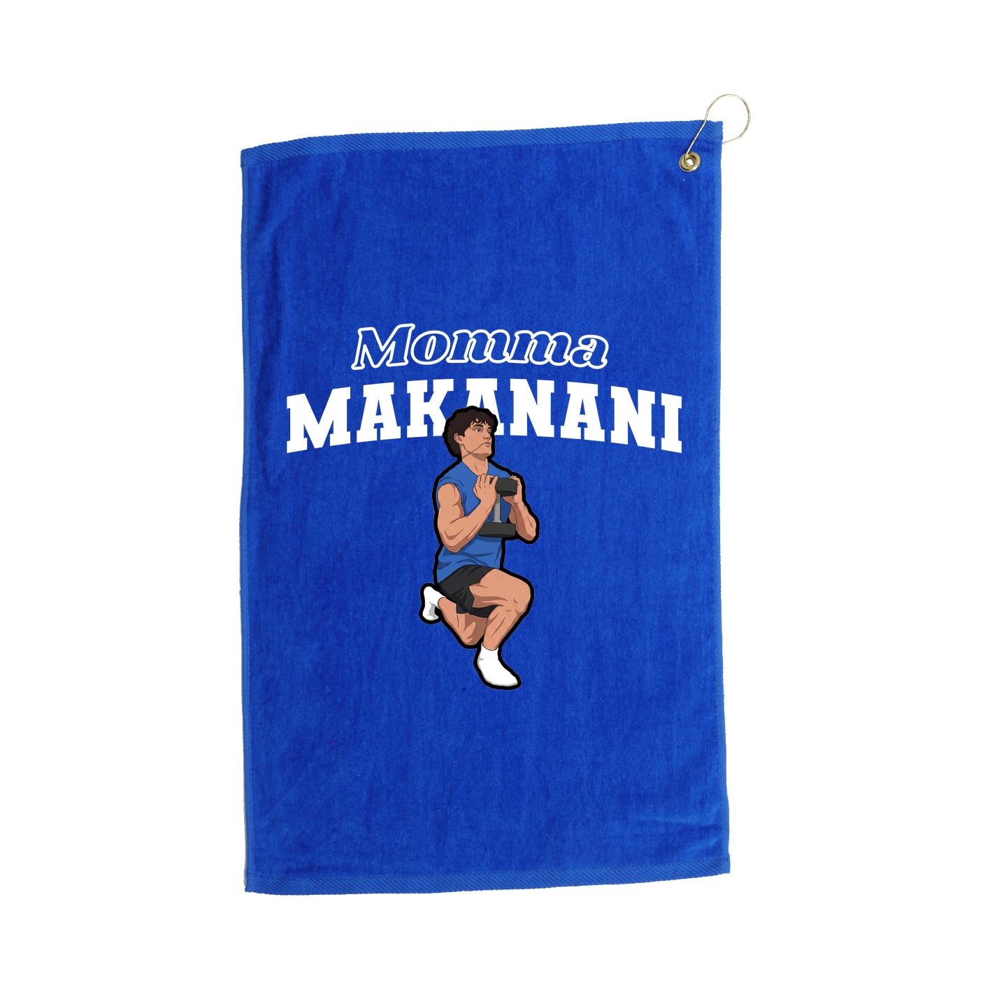 Golf Towel — Mothers Day Block in Royal