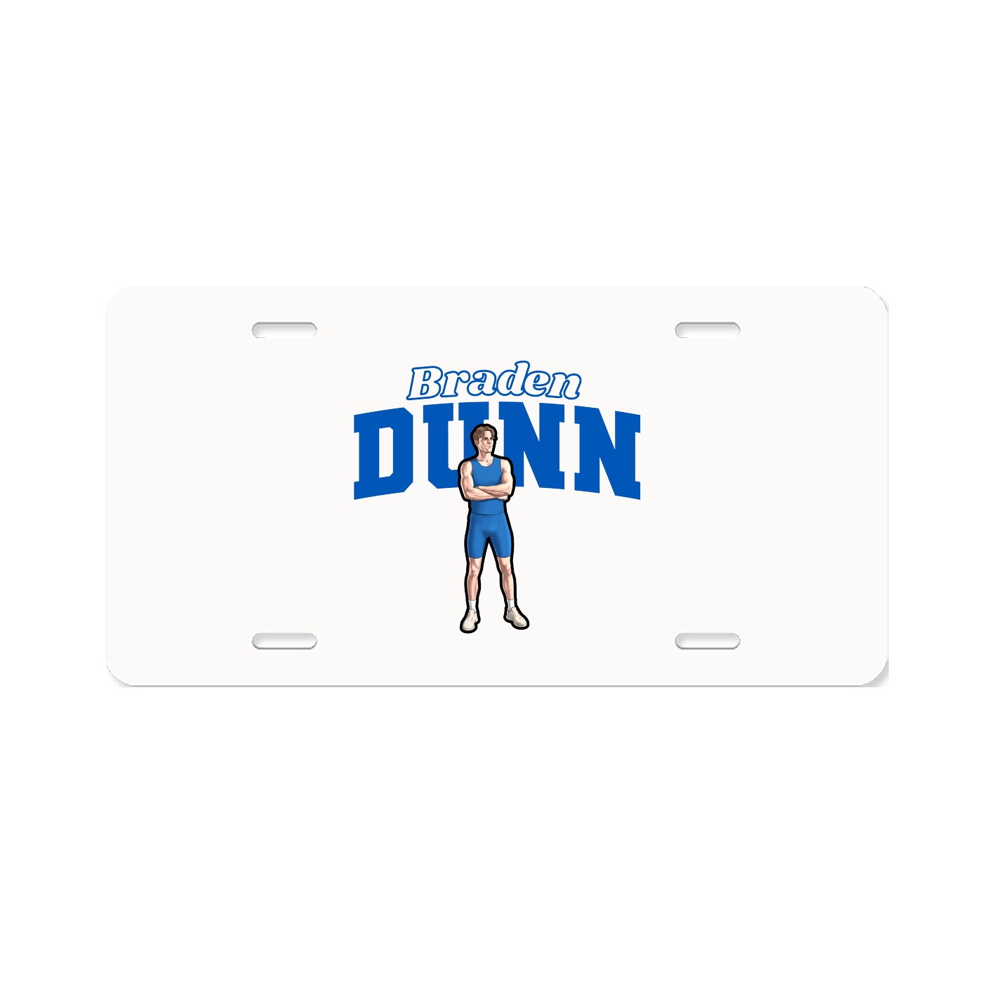 License Plate — Name Arch in Classic