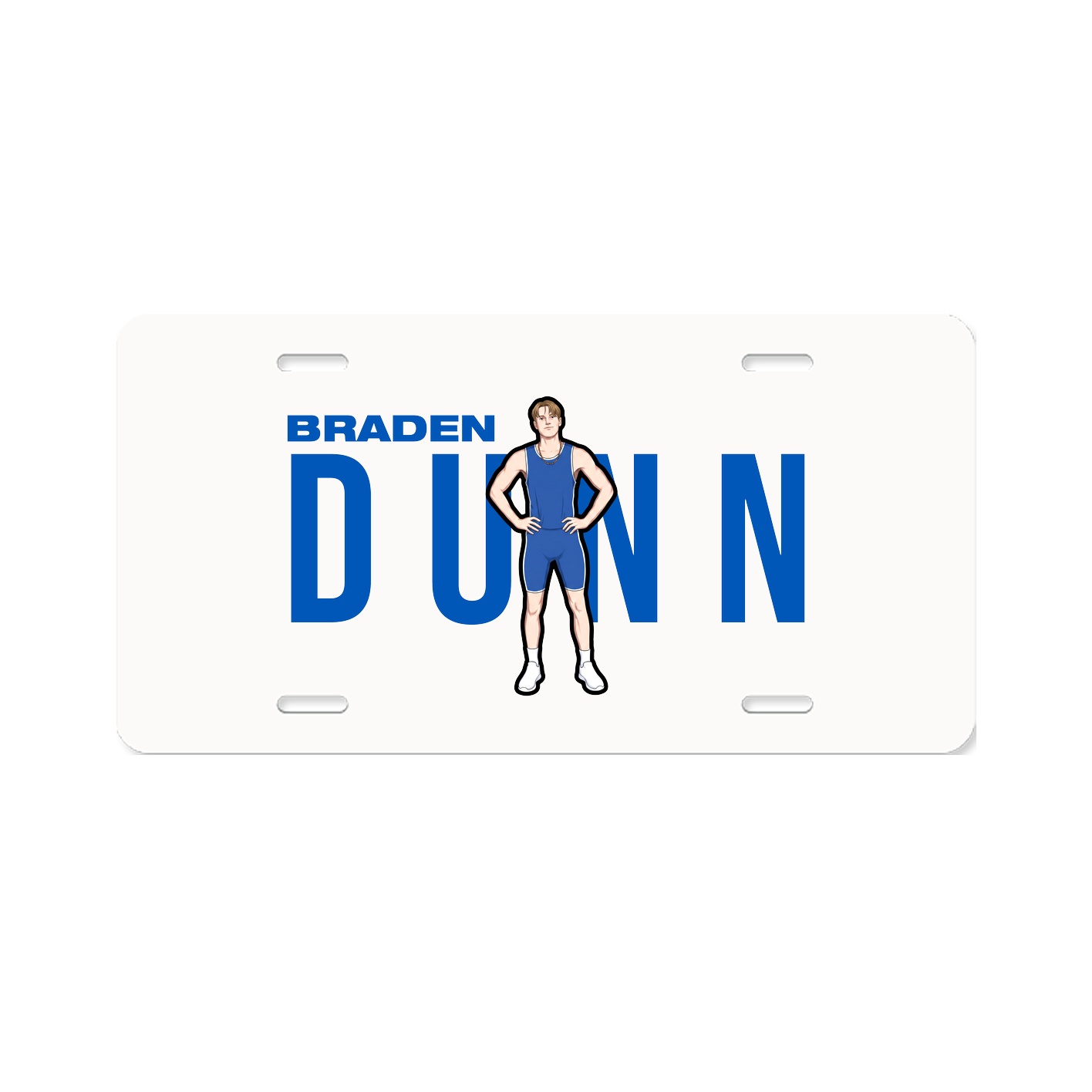 License Plate — Player Name in Classic