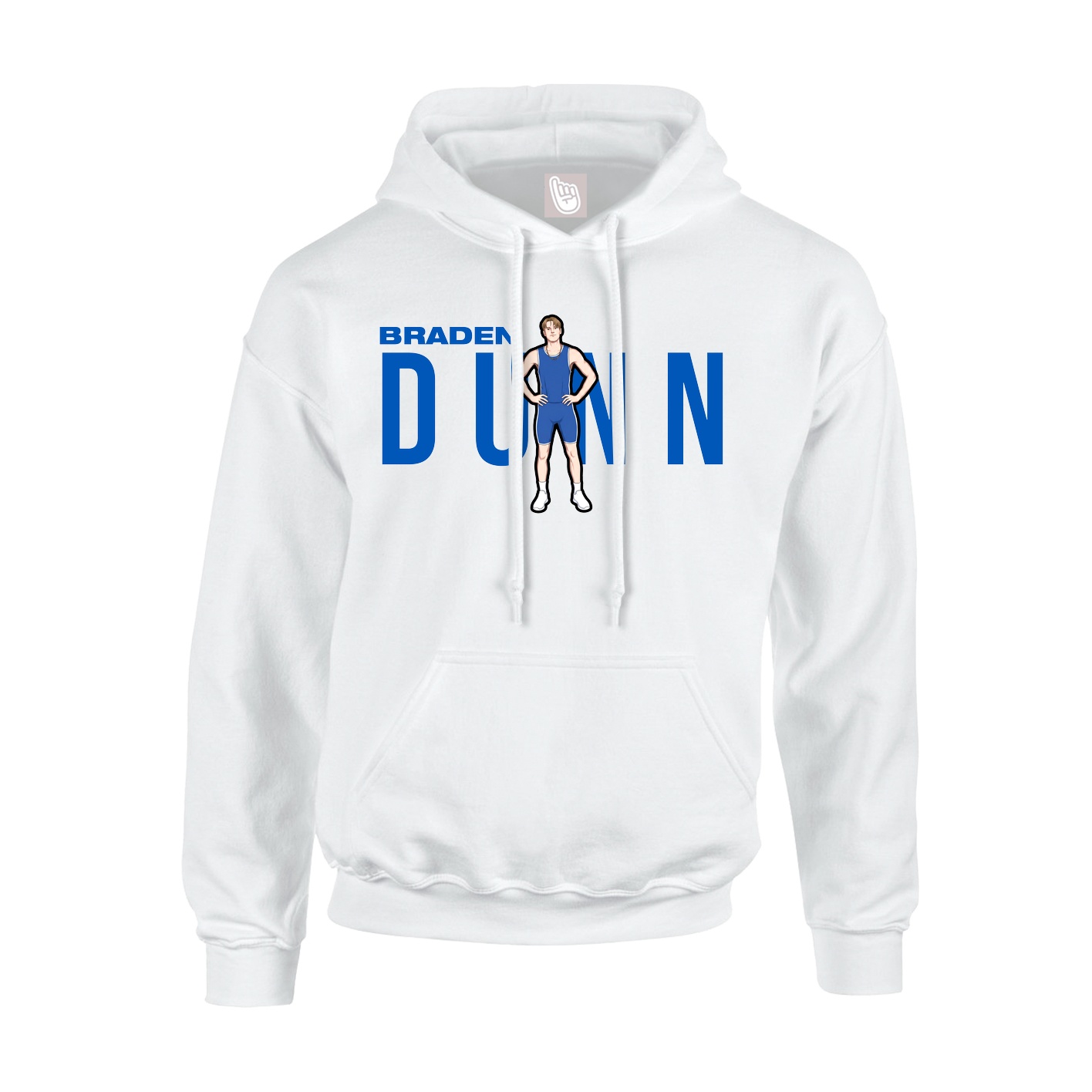 Youth Hoodie — Player Name in White