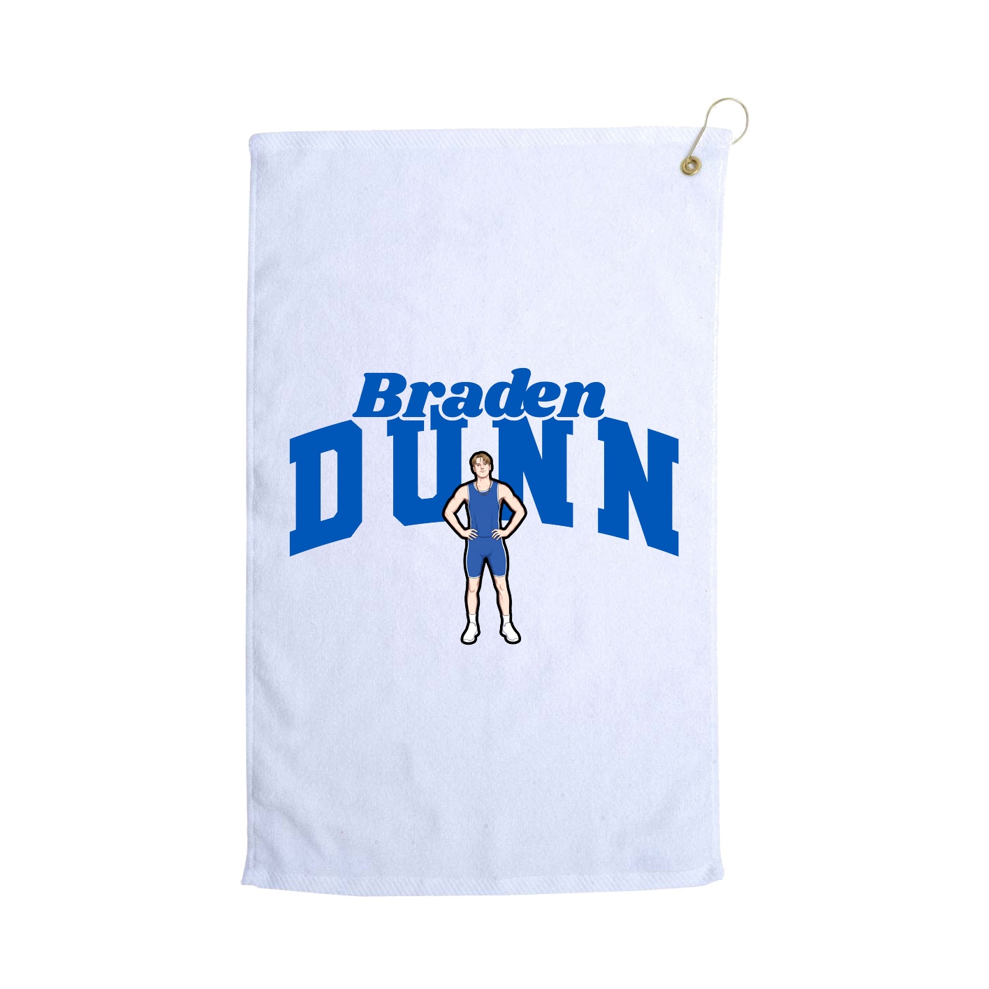 Golf Towel — Signature Arch in White