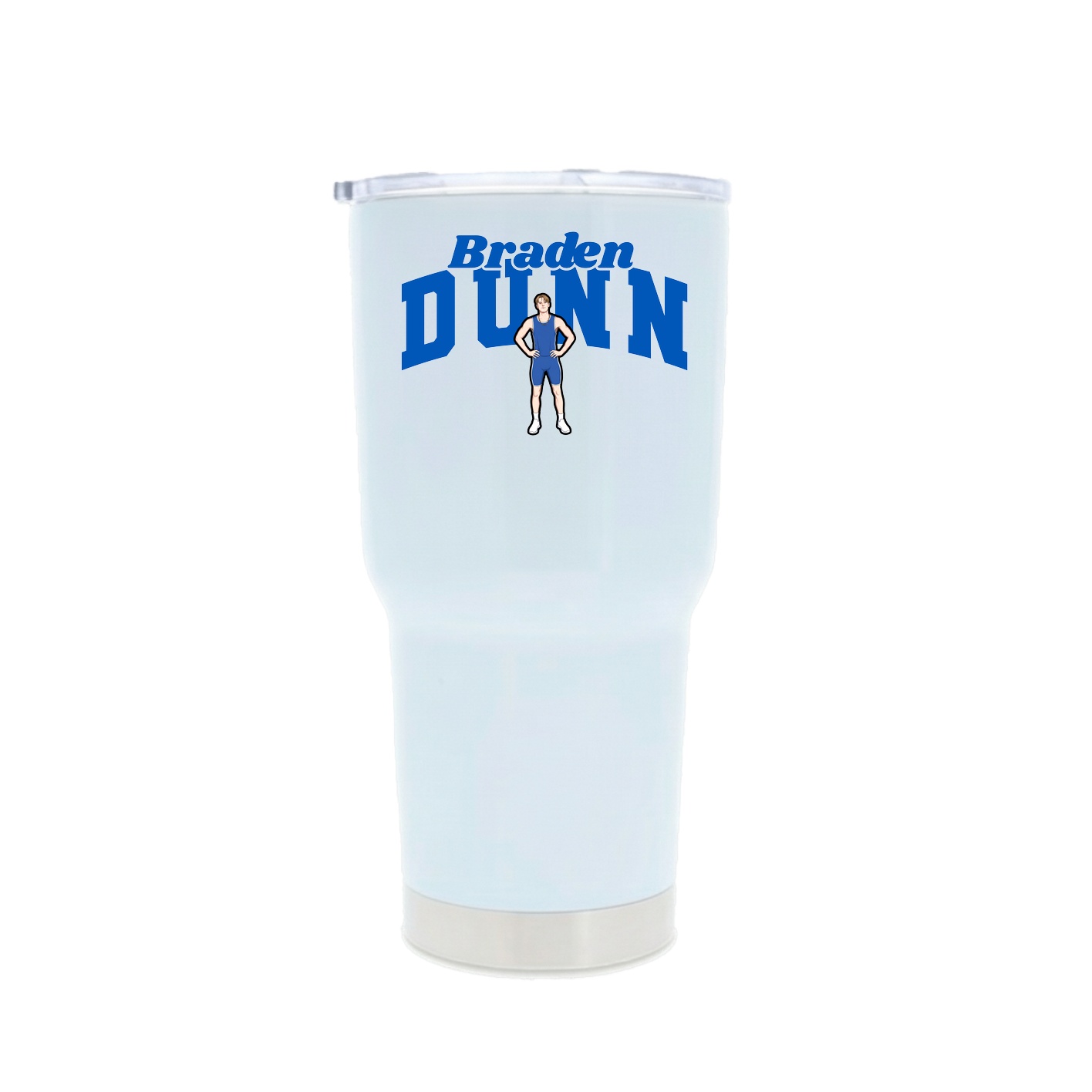 30oz Stainless Steel Tumbler — Signature Arch in White