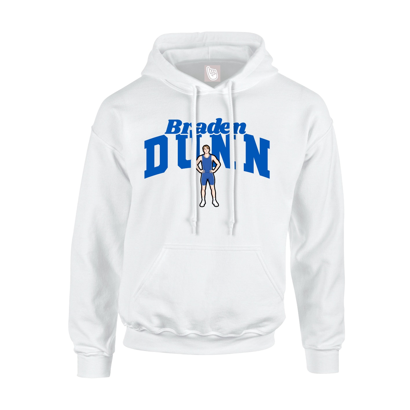 Hoodie — Signature Arch in White
