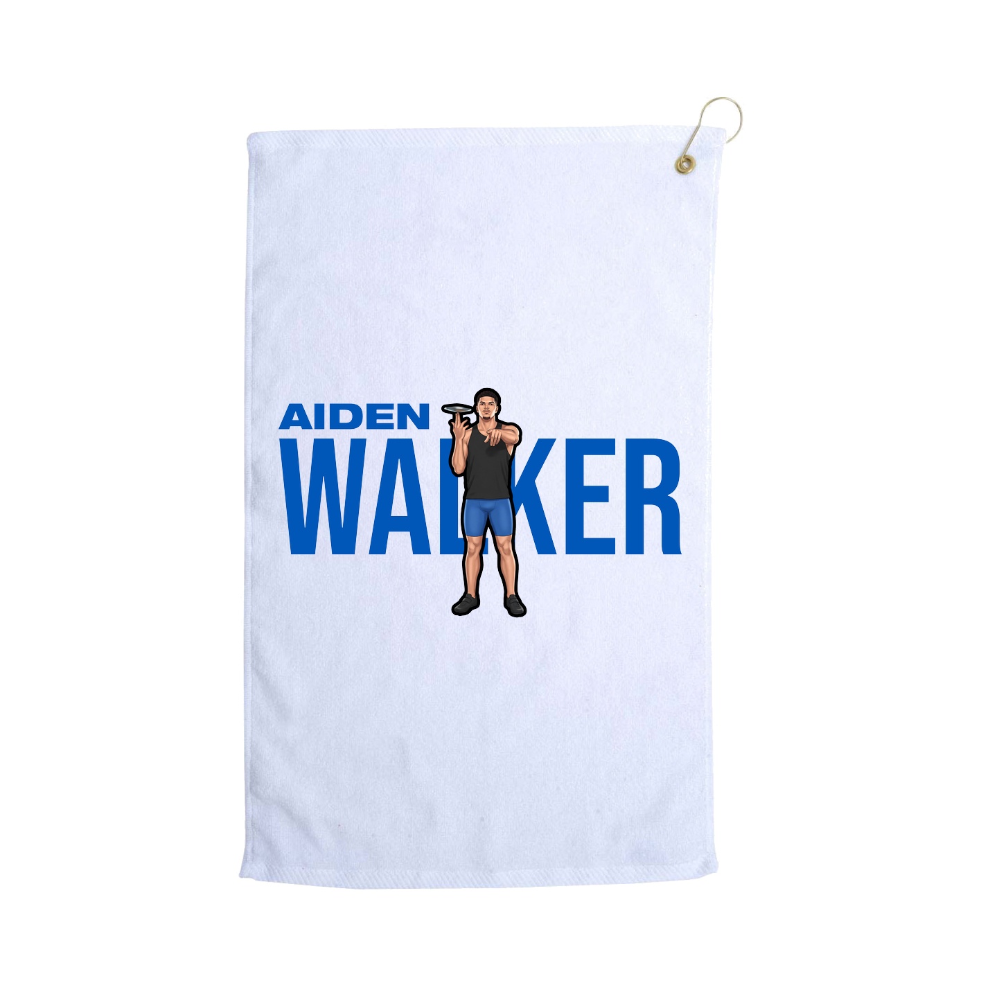 Golf Towel — Player Name in White