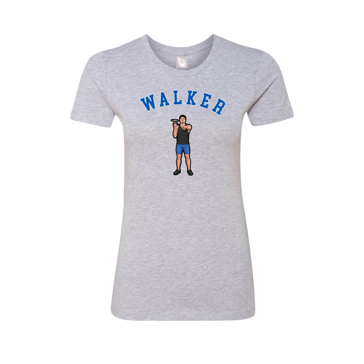 Fitted Women's Tee — Shirsey Arch in Grey