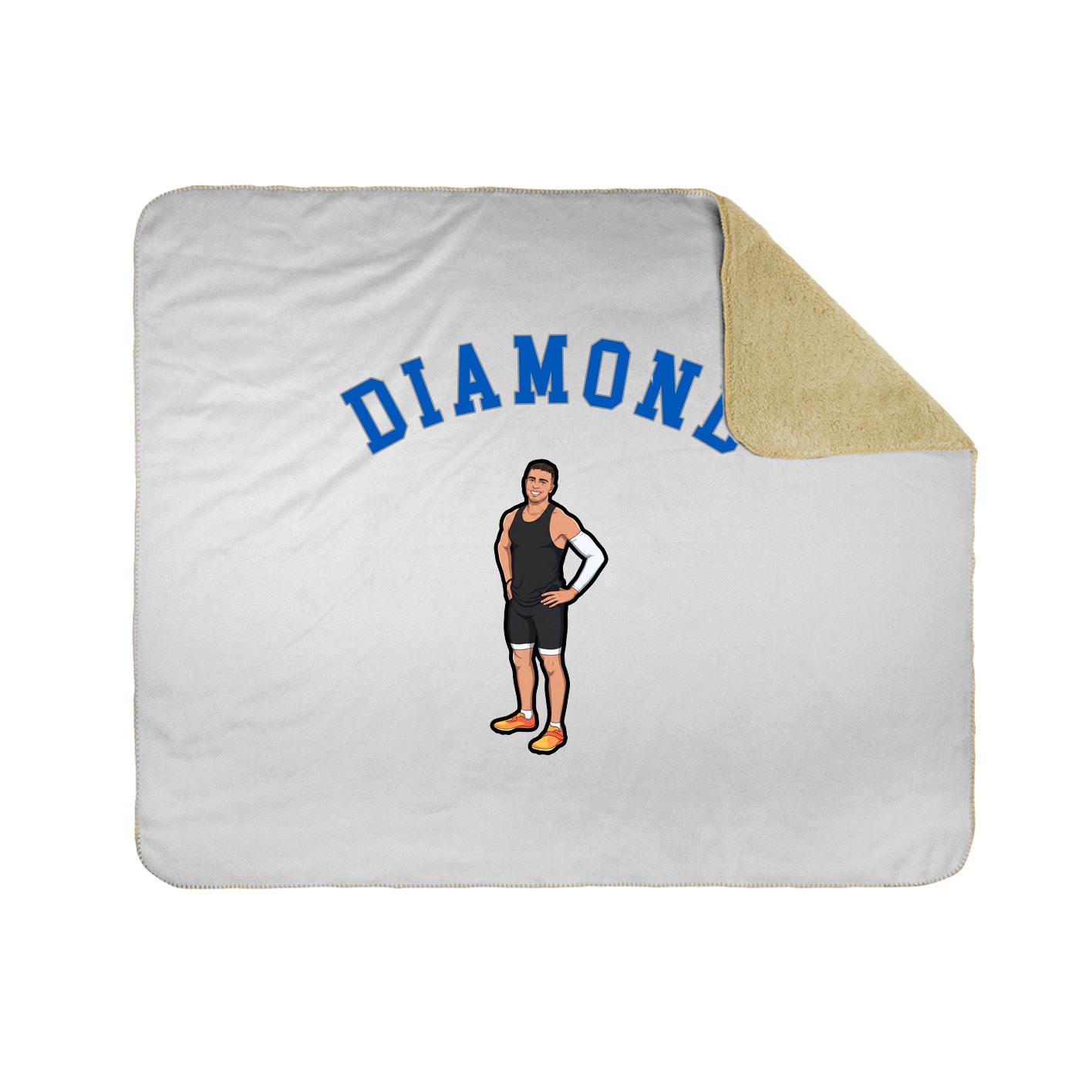 50x60 Sherpa Lined Throw Blanket