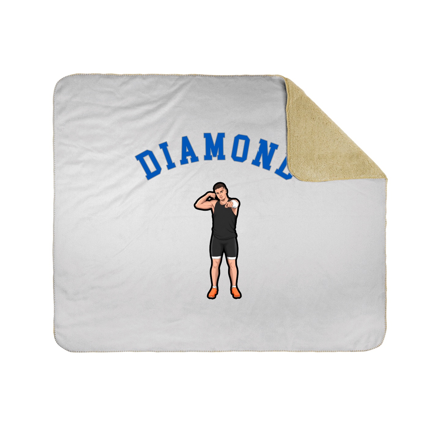 50x60 Sherpa Lined Throw Blanket