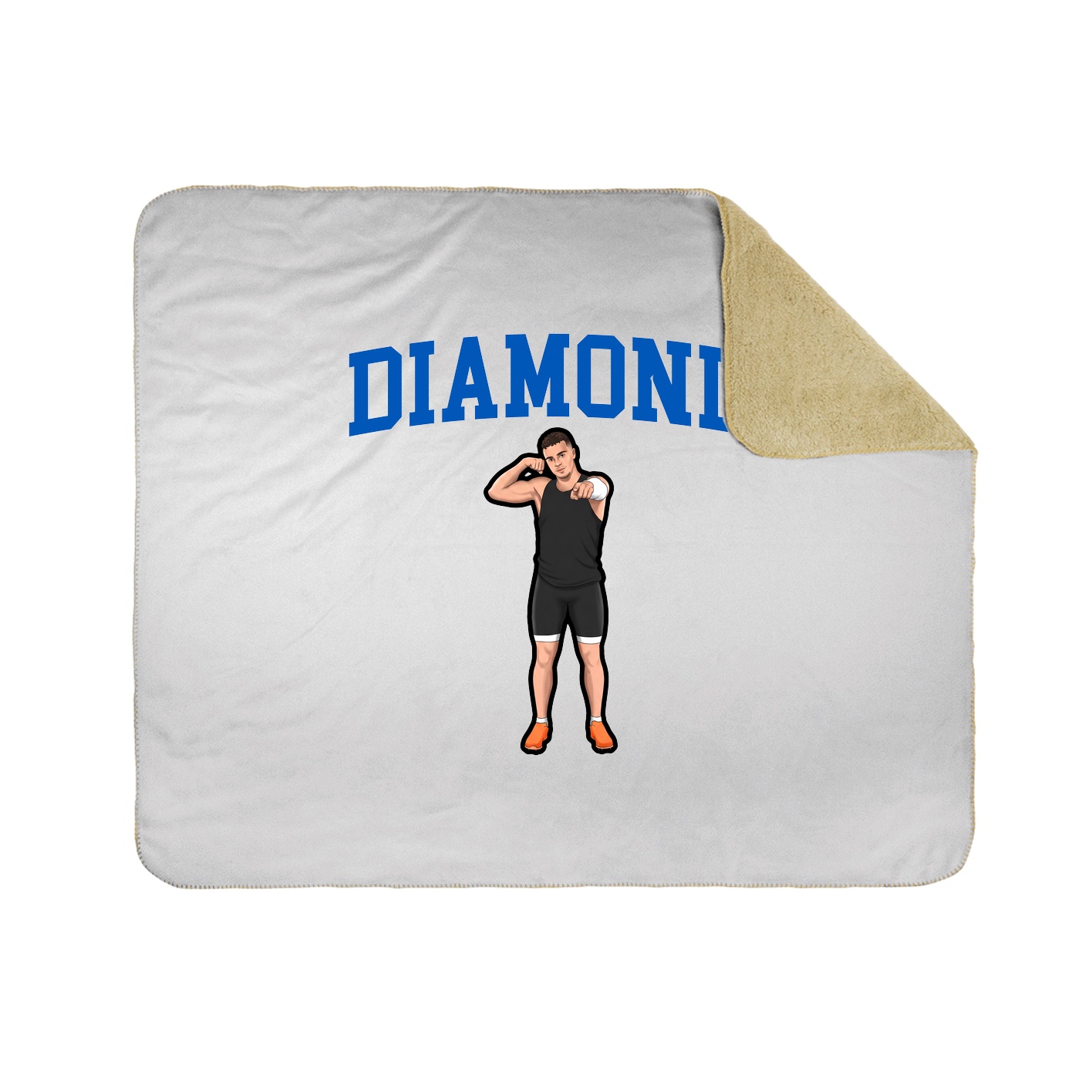 50x60 Sherpa Lined Throw Blanket