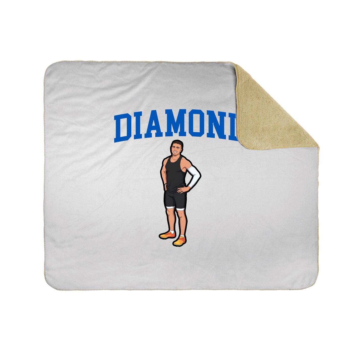 50x60 Sherpa Lined Throw Blanket