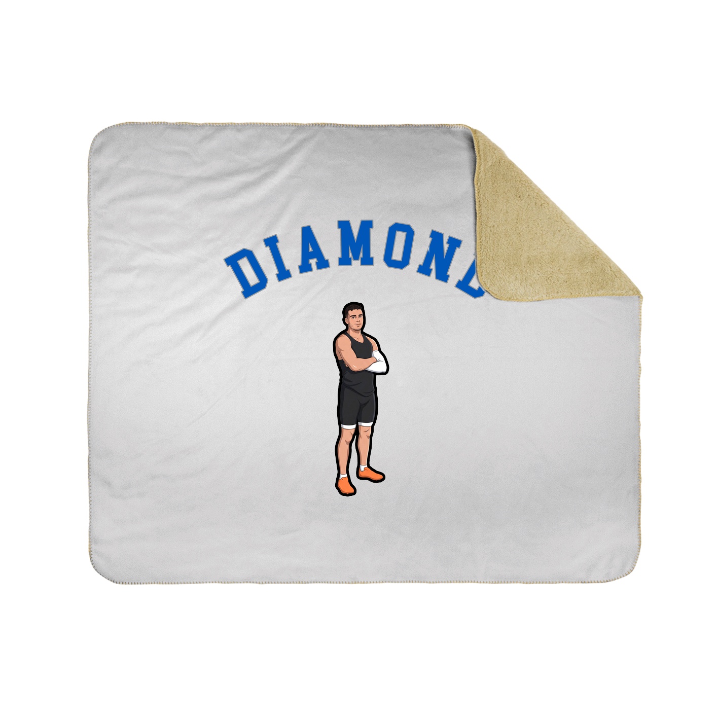 50x60 Sherpa Lined Throw Blanket