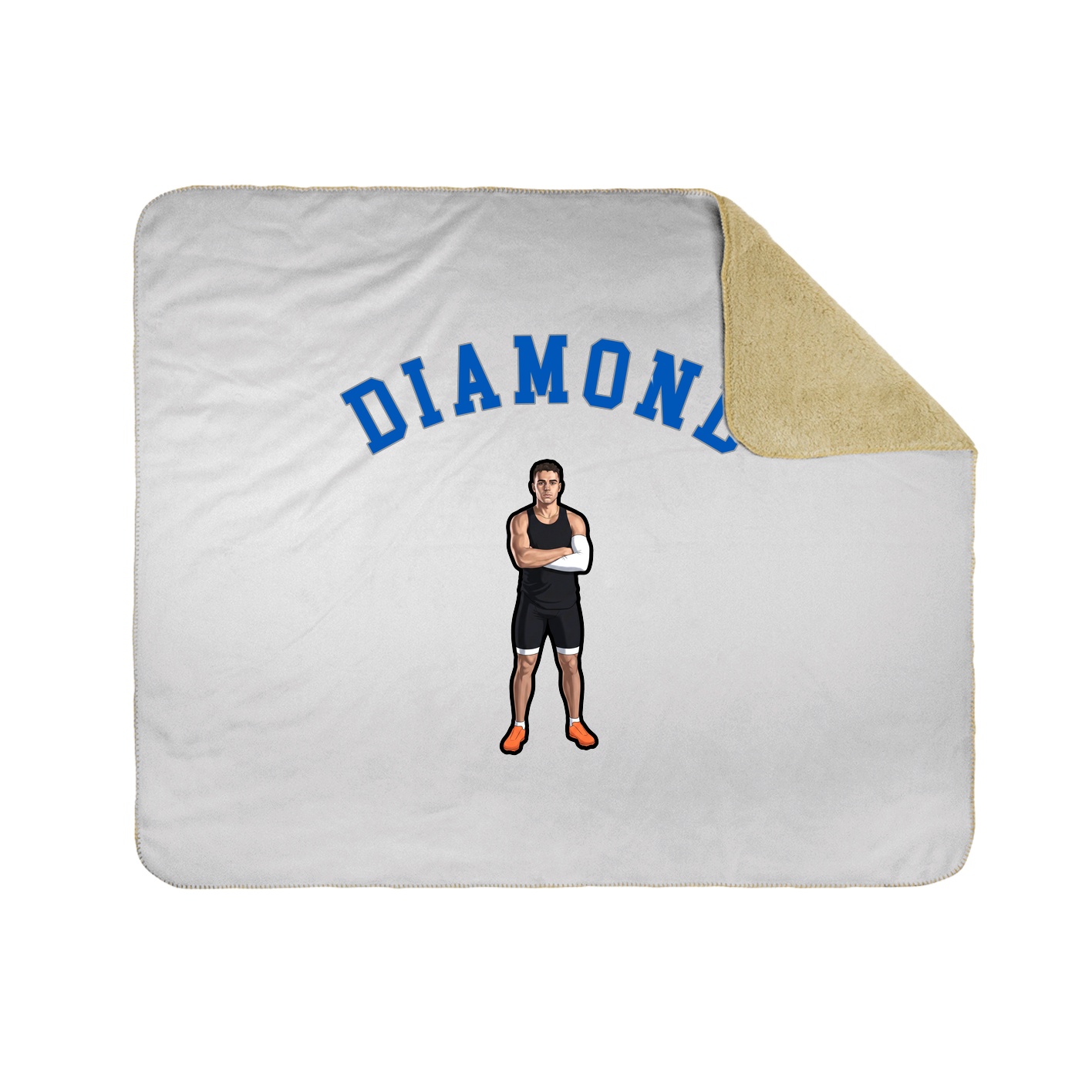 50x60 Sherpa Lined Throw Blanket