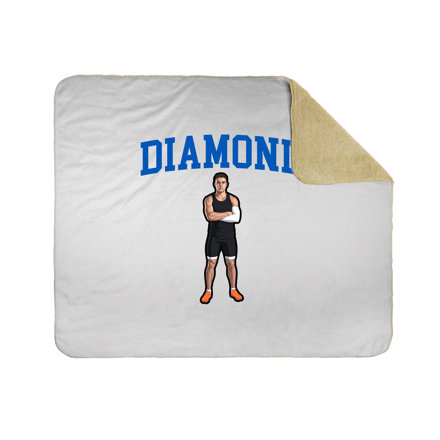 50x60 Sherpa Lined Throw Blanket