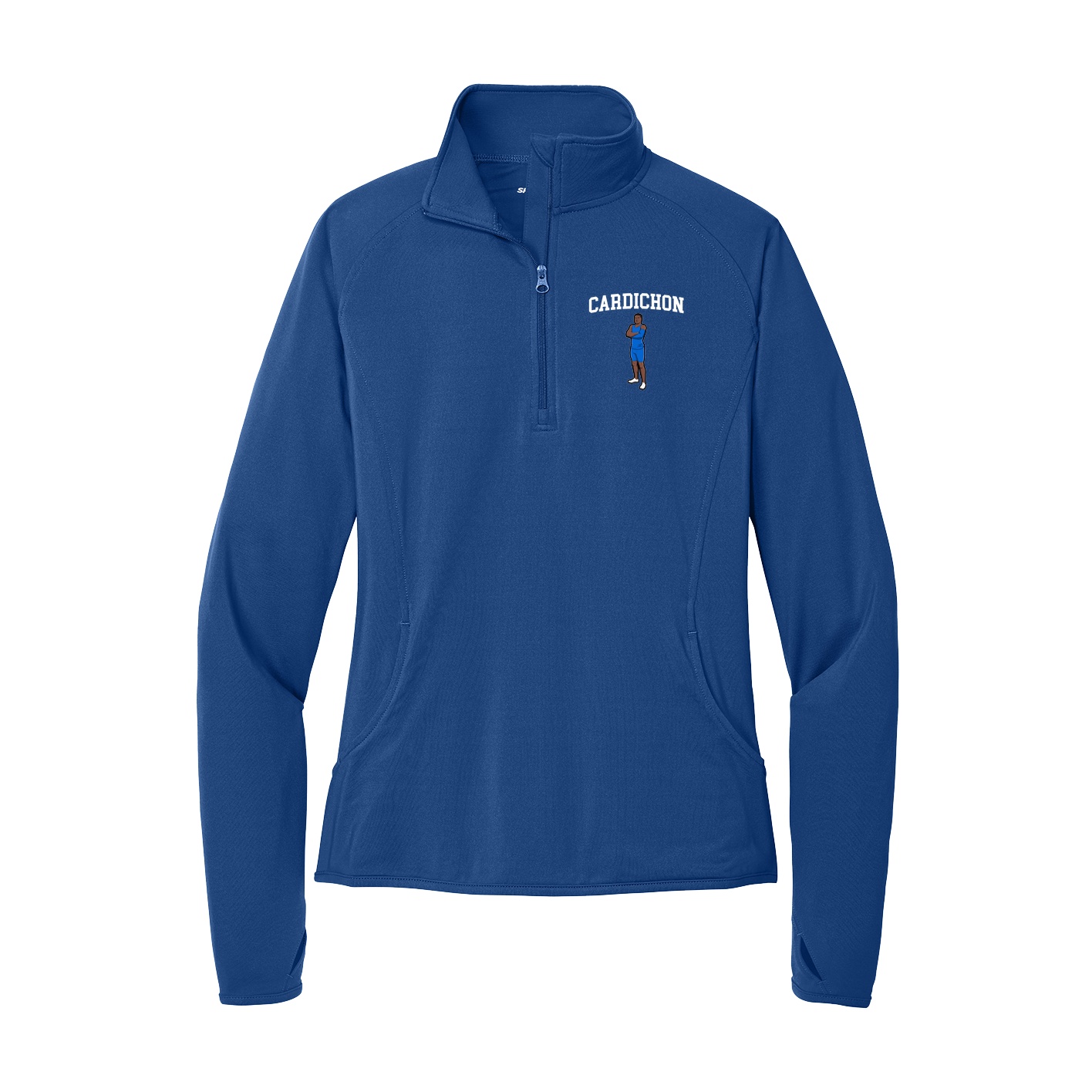 Women's Q-Zip Pullover — Shirsey in Royal