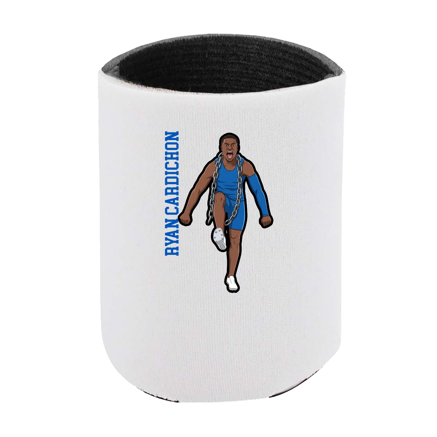 Can Holder — Name Vertical in White