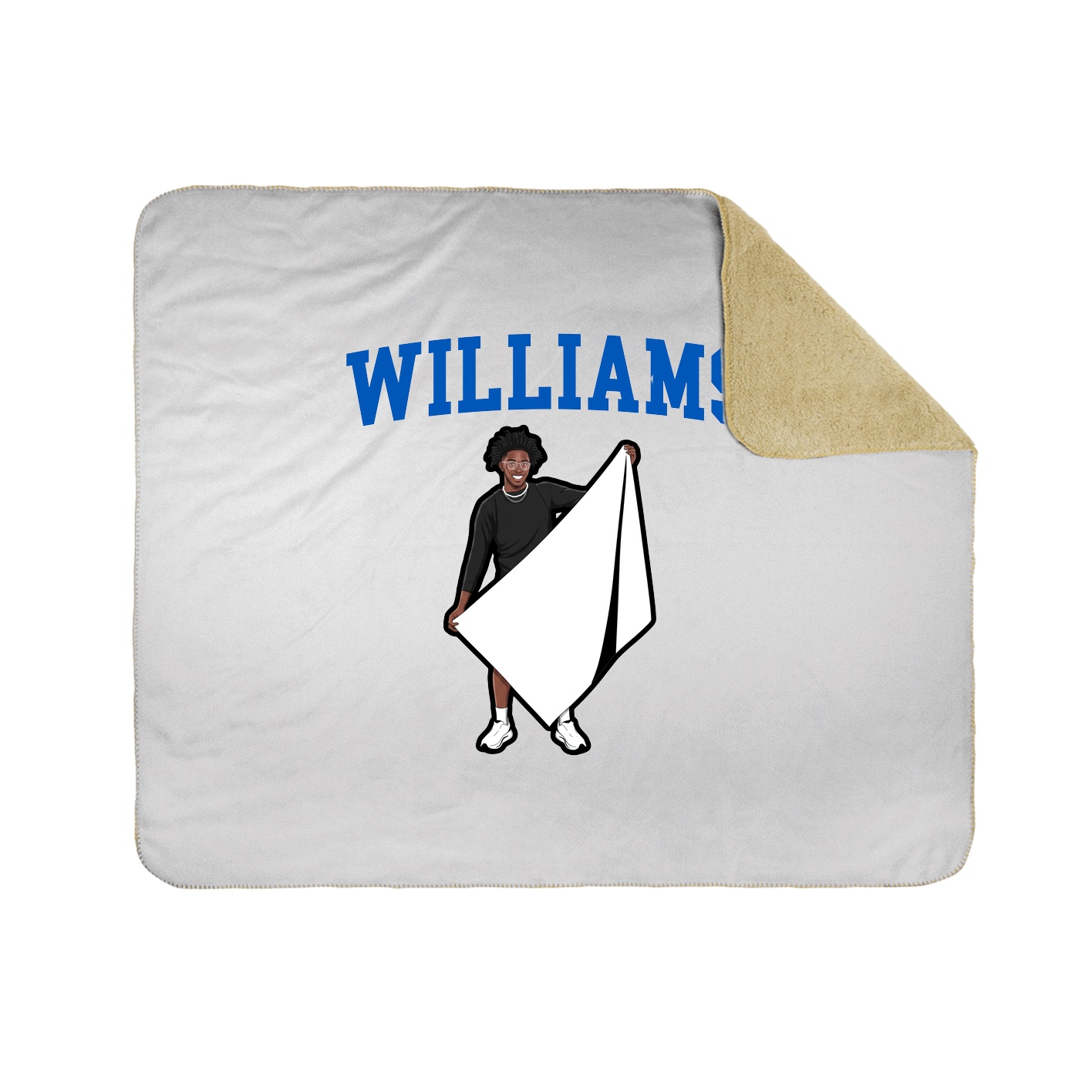Throw Blanket — Shirsey in White